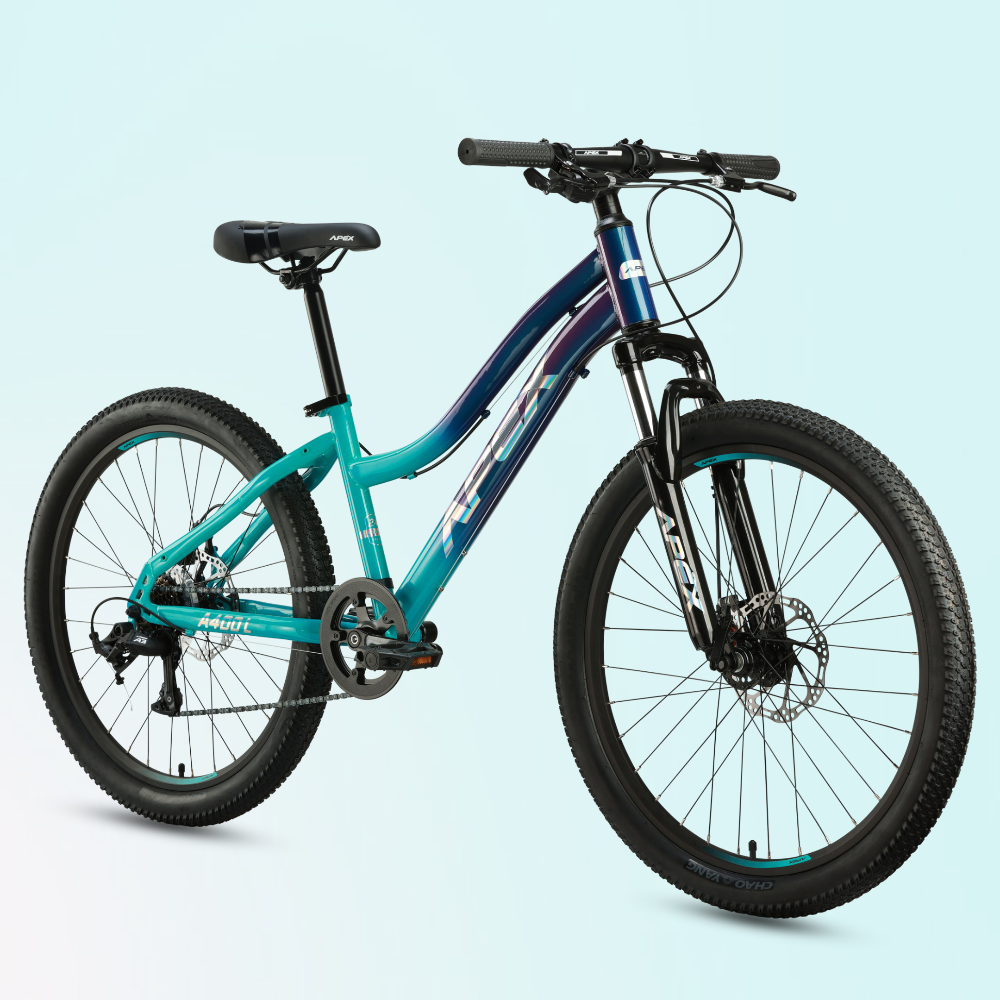 A400 Girls MTB Bicycle 24 Wheels Suited to Girls Ages 7 11 Apex Bicycles