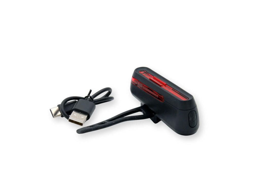 Apex Parts Bicycle Rechargeable Rear Light Non Flashing Super Bright 20 Lumen LED | Category: Components & Spares | SKU: LT-6251T-R | Barcode: 687398778812